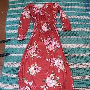 Floor Length Floral Dress